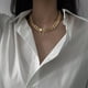 thumbnail image 3 of Guardurnaity Collar clásico Hermosas cadenas de hip hop Retro Vintage Moda Cadena gruesa Grueso Collares ligeros Cadena para el cuello Ropa, zapatos y accesorios Miscelánea, 3 of 5