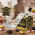 thumbnail image 4 of Tumao Graduation Money Gift Boxes, Graduation Money Pull Box, Money Cake Pull with 50Pcs Transparent Bags for Women Men Surprise, 4 of 7