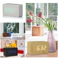 thumbnail image 2 of LED Digital Electronic Alarm Clock Backlight With Calendar Voice Control Mute, 2 of 6