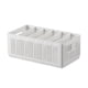 thumbnail image 2 of Organizador de Cestas Plegables de Plástico Abs - Blanco, Multitamaño (De 22,8 X 11,9 X 7,9 Cm a 44,6 X 28,8 X 22,8 Cm), Caja Apilable para Armario, Ideal para Ropa, Cocina, Baño y Oficina, 2 of 4