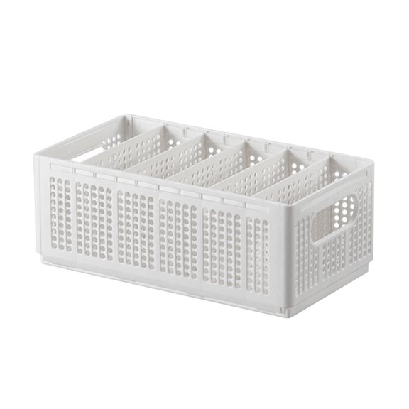 PRETXORVE Folding Underwear, Clothes Storage Basket, Bedroom Wardrobe Compartment Organizer, Hollow Portable Storage Box