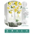 thumbnail image 2 of Yellow Summer Lemon Tie Up Curtains for Windows 63 Inch Length Balloon Curtains Kitchen Adjustable Balloon Window Shade Summer Botanical Gray Plaid Tie Up Valance Bathroom Curtain Window 46"x63", 2 of 6