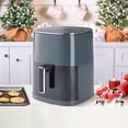 thumbnail image 5 of 6 Quart Air Fryer with Clear Viewing Window, 12-in-1 Functions, Touch Control, Grey, 5 of 7