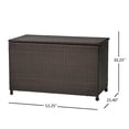thumbnail image 5 of Laki Outdoor Storage Chest, Brown PE Rattan Wicker, Aluminum, 53 Inch, 5 of 5
