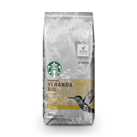 Starbucks Veranda Blend Light Blonde Roast Ground Coffee, 20-Ounce