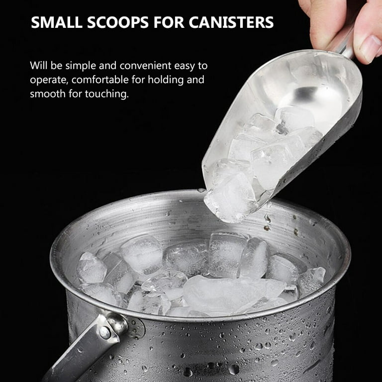 Homemaxs Stainless Steel Ice Cube Scoop Multipurpose Food Scoop Kitchen Flour Scoop, Adult Unisex, Size: 32.5X14.5X9.5CM