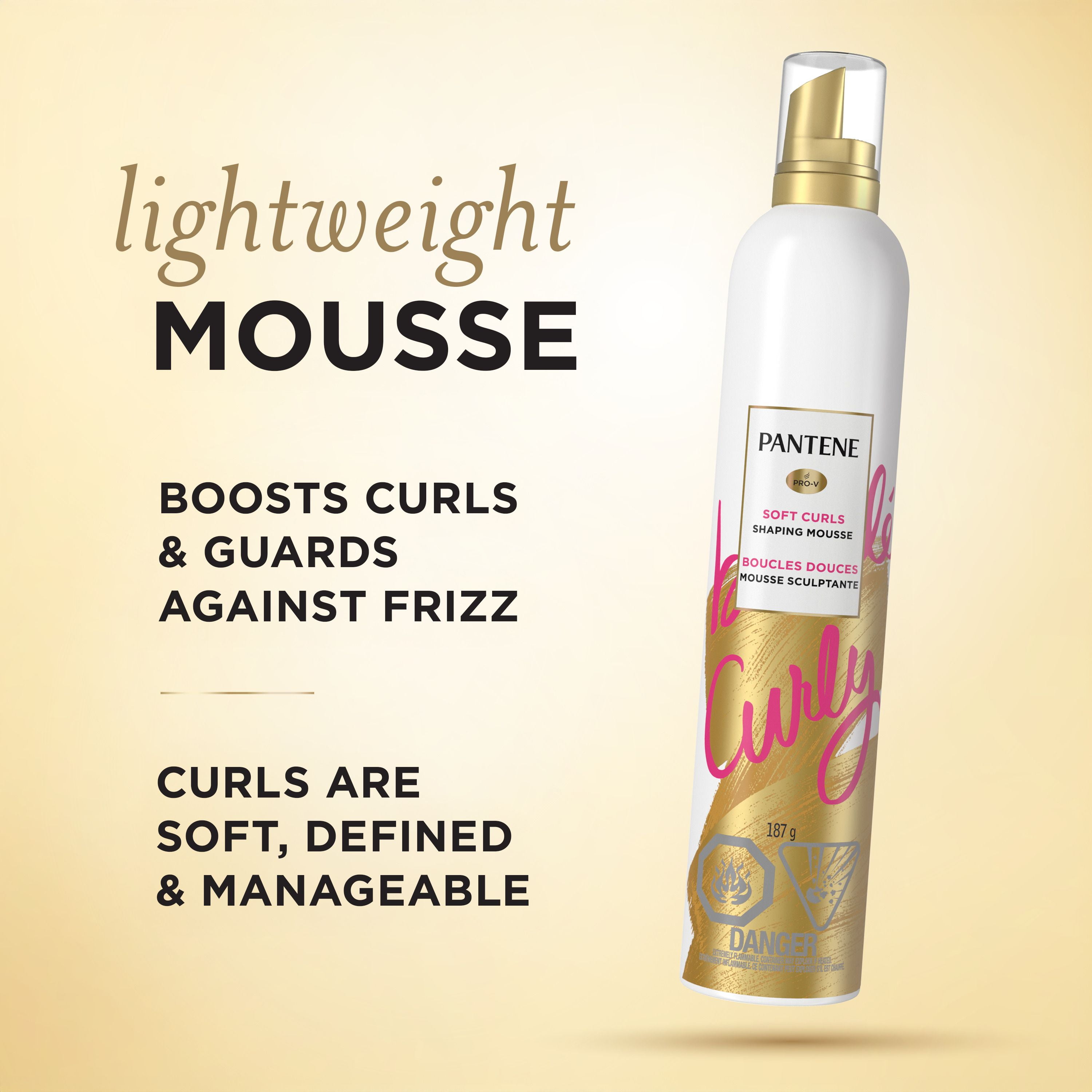 Mousse Pantene Pro-V Curl pour dompter les frisottis pour des boucles douces au toucher 187 g