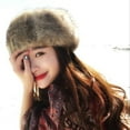 thumbnail image 5 of Fashion Fluffy Faux Fox Fur Women Hat Winter Ski Head Ear Warmer Headband Cap, 5 of 8