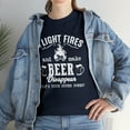 thumbnail image 7 of I Light Fires and Make Beer Disappear What's Your Superpower Shirt -ID: 599, 7 of 7