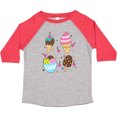 thumbnail image 3 of Inktastic Ice Cream with Patterns Boys or Girls Toddler T-Shirt, 3 of 5