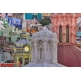 thumbnail image 2 of Paulson, Don 18x13 Black Ornate Wood Framed with Double Matting Museum Art Print Titled - Mexico, Guanajuato Houses and church domes, 2 of 4