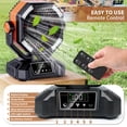 thumbnail image 3 of Ventilador de Camping, 20000mAh Ventilador Portátil Recargable de Exterior con Pantalla LED y Control Remoto, Ventiladors de Acampar con Luz LED y Gancho, Abanico Autooscilante para Viajes,Pesca,Hogar, 3 of 5