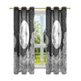 thumbnail image 7 of Yayeee Window Curtains Set of 2 for Living Room Light Filtering 63"x52", Black Moon, 7 of 7