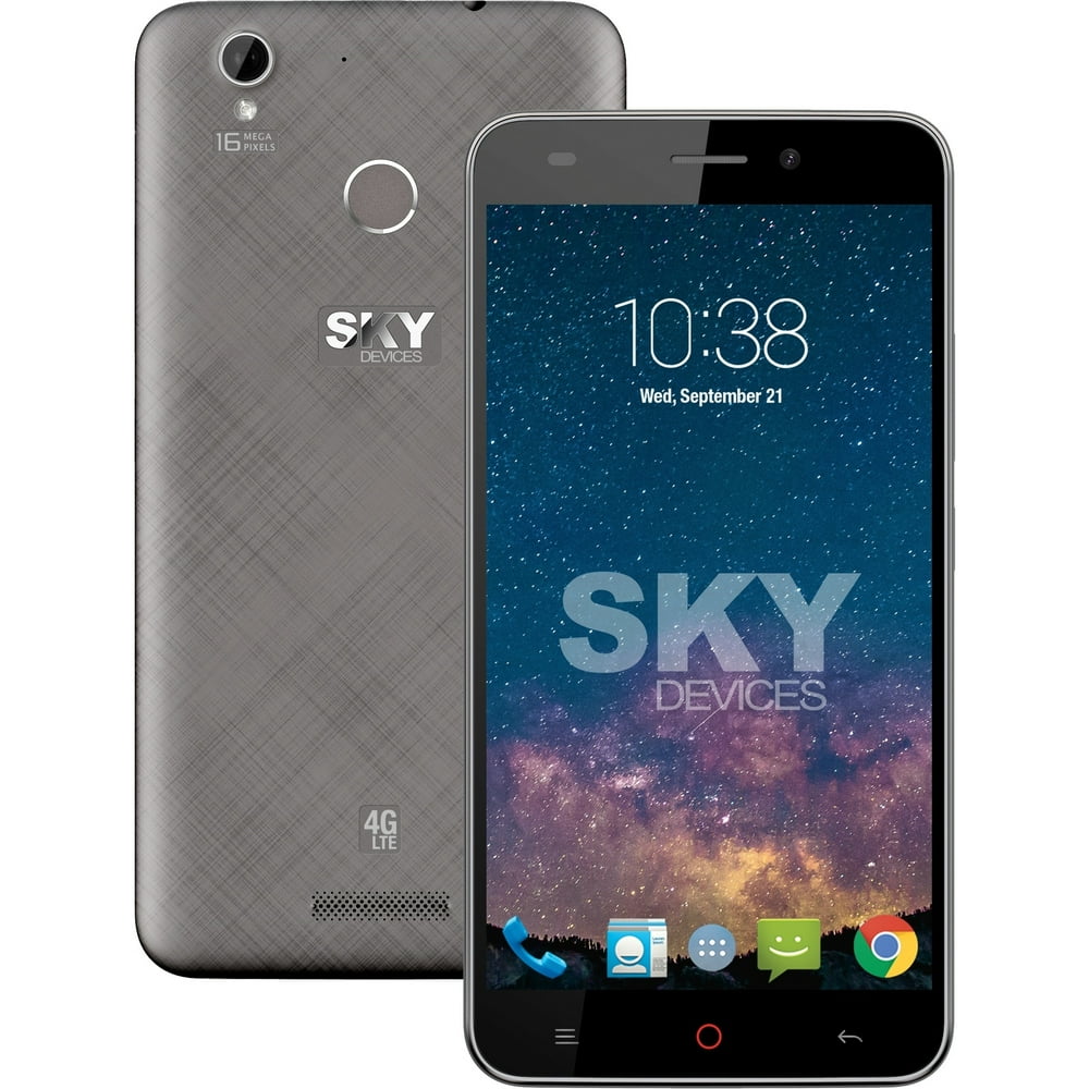 Sky Devices Elite 5.5Octa 16GB 4G LTE Android Unlocked, Gray Walmart
