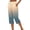 Khaki, variant on biudgviw Capris for Women with Pockets Fashion Gradient Straight Leg Pants Button Side Split Casual Drawstring Capri Pants