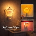 thumbnail image 7 of Night Lights Plug into Wall - Vintage Floral Teacup Wall Lamp with Warm Glow, Cup-Shaped Farmhouse Decor for Bedroom, Bathroom, Hallway | Rustic Indoor Wall Sconce Lighting Fixture, 7 of 7