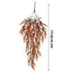 thumbnail image 3 of Cesta colgante de enredadera de flor de rosa artificial | Arreglo floral falso simulado | Caña de 75cm | 12 puntas | Decoración de montaje en pared para sala de estar, dormitorio, patio | Decoración, 3 of 8