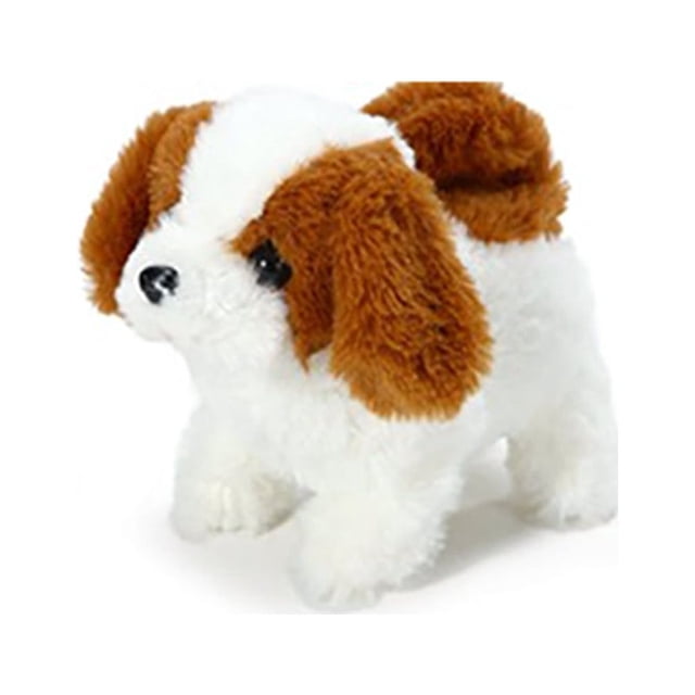 Perro de peluche eléctrico realista, perro inteligente que ladra y camina, juguete de peluche para niños, juguetes de animales, muñeco de peluche