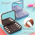 thumbnail image 4 of 8 Count Reusable Silicone Cotton Swabs Portable,Portable Silicone Swab Cleanable For Ear Cleaning Beauty Treatment Makeup (2 Pack)-Purple+gray, 4 of 5