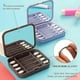 thumbnail image 4 of 8 Count Reusable Silicone Cotton Swabs Portable,Portable Silicone Swab Cleanable For Ear Cleaning Beauty Treatment Makeup (2 Pack)-Purple+gray, 4 of 5