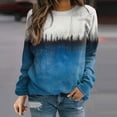 thumbnail image 2 of adviicd Plus Size Sweatshirts For Women Womens Plus Size Tie Dye Sweatshirt Casual Long Sleeve Crew Neck Colorblock Pullover Tops Trendy, 2 of 5