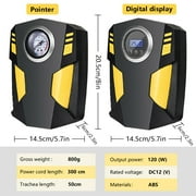 Digital Tire Inflator, DFITO 120W 12V DC Air Pump Portable Air Compressor 150 PSI Auto Tire Pump, for Car Motorcycle Bicycle Basketball and Other Inflatables
