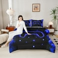 thumbnail image 4 of Castle Fairy 2Pcs Video Game Boy Galaxy Rocket Twin Comforter Set, 4 of 8