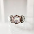 thumbnail image 4 of Hexagon Opal Ring, 925 Sterling Silver Oxidized, Women Ring, Hydro Opal, October Birthstone, Christmas, Thanksgiving, Tiny Dainty Ring, Handmade, Statement Jewelry, Anniversary, 4 of 8