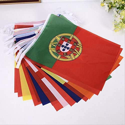 100 Countries String Flags 82 Feet International Bunting Banner 8.2 x 5.5 Olympic World Pennants for Bar Sports Clubs,Party Events 