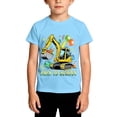 thumbnail image 2 of School Uniform Tshirts Kids Print Round Neck T Shirt Short Sleeve Casual Boys Top Girls Graphic Tees Light Blue 8-9 Years, 2 of 4