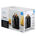 Mainstays 2Slice Toaster, Black with 6 Shade Settings and Removable