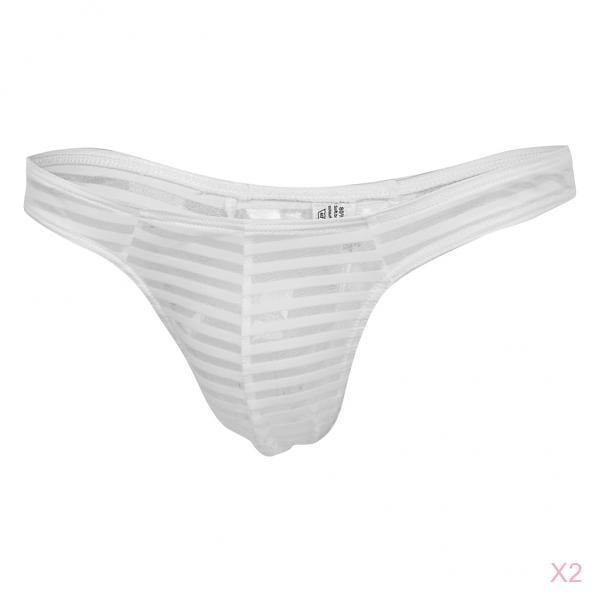 Fenteer 3/set Mens G string Thong Underwear Mesh Pouch M-XL 