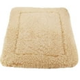 thumbnail image 2 of HuggleHounds HuggleFleece Synthetic Plush Lambswool Dog Mat, X-Large/30" x 48", Cream, 2 of 5