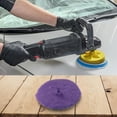 thumbnail image 3 of BUYISI 6 Inch Purple Wool Polishing Pad Car Paint Polishing For Buffer Polisher Use, 3 of 9