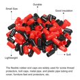 thumbnail image 4 of Unique Bargains 100pcs Rubber End Caps Cover Assortment 1/4 inch Screw Thread Protector for Screw Bolt Black Red, 4 of 5