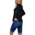 thumbnail image 4 of ToBeInStyle Women's L.S. Knit With Sheering Back Neck Detail - Black - 1X, 4 of 7