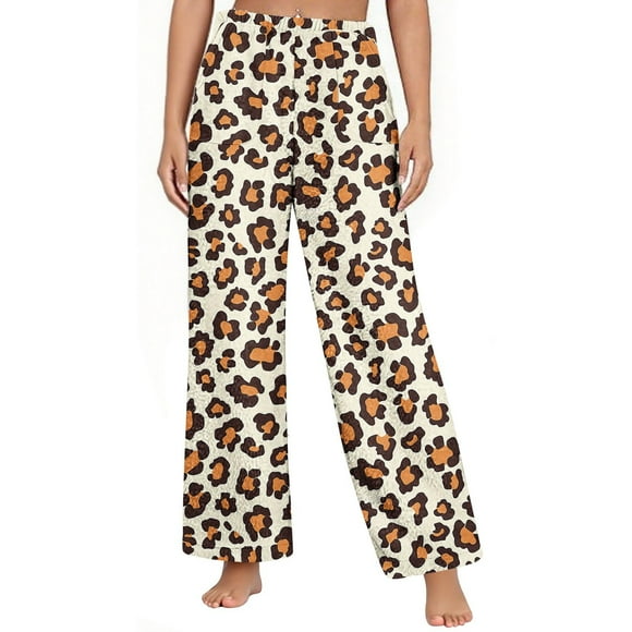 Birdeem Women's Warm Pajama Pants, Fleece Sleepwear with Pockets, Print Design, Women's Pajama Pants, Fleece Pajamas Women