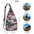 thumbnail image 3 of Stylish Sling Backpack - Modern Aesthetic Crossbody Bag with Abstract Geometric Pattern, Lightweight Fashion Pack for Daily Commute, 3 of 4
