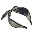 thumbnail image 5 of Unique Bargains 1 Pc Wide Tie Bow Geometric Headbands for Women Navy Blue, 5 of 6