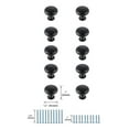 thumbnail image 6 of Elegant Decor KB2002-MB-10PK 1.2 in. Dia. Cadon Multipack Mushroom Knob, Matte Black - Pack of 10, 6 of 6