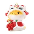 thumbnail image 4 of yotijay Cute Snake Statue Cartoon Snake Sculpture Collectibles Housewarming Gift Artwork Holding Pendant, 4 of 9