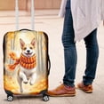 thumbnail image 4 of Welcome Fall Toy Fox Terrier Strolling Through the Autumn Maple Forest Travel Luggage Cover Dog Lover Suitcase Dust Protective Decor - 12012, 4 of 5
