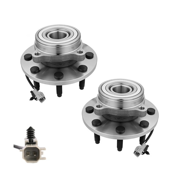 Pair of 2 Front Wheel Hub Bearing Assembly For 2000-2002 Dodge Ram 2500 4WD