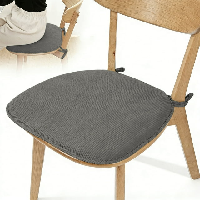 Hogar y cocina, Ropa de cama, Colchones inflables y accesorios, Cojín de pana para silla de oficina, color liso, grueso y peludo, para estudiantes, para invierno