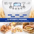 NUOLUX NonStick Bread Maker 18 Programs 15H Max. Delay Timer Bread