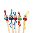 thumbnail image 2 of 5 Pcs Bamboo Japanese Doll Ear Pick Spoons Earwax Remover Cleaner Tool, 2 of 3