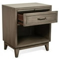 thumbnail image 4 of Riverside Furniture Vogue Wood One-Drawer Nightstand in Gray Wash, 4 of 11