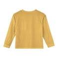 thumbnail image 4 of Drmagiyhm Girls Long Sleeve Shirts Size 10-12 Basic Solid Color T Shirt Casual Crewneck Stylish Shirt Kids Comfy Fall Tops Yellow 4-5 Years, 4 of 4
