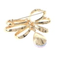 thumbnail image 2 of Crystal Flower Brooch, 2 of 2
