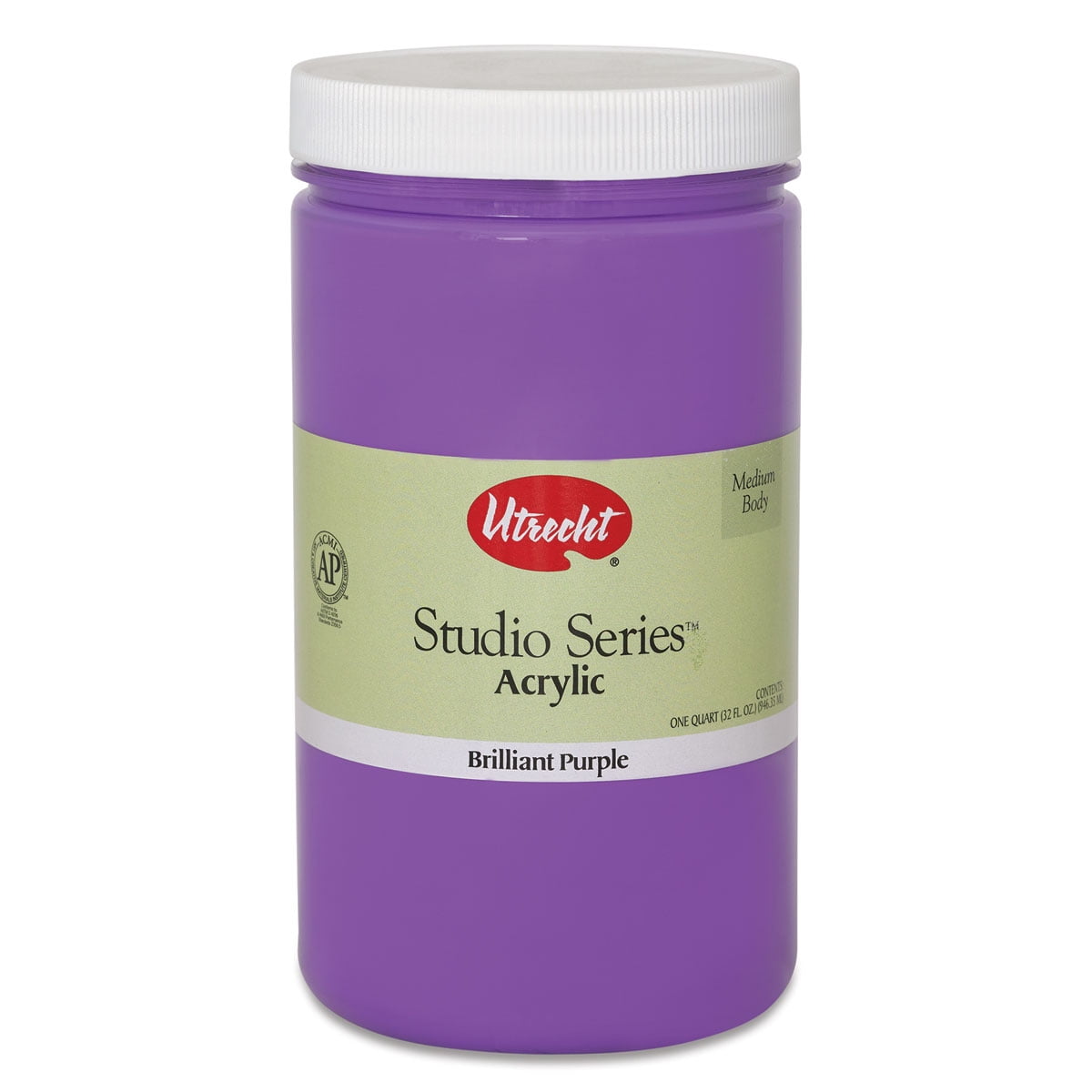 Utrecht Studio Series Acrylic Paint Brilliant Purple, Quart